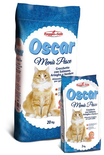 Crocchette gatto oscar menù - crocchette,